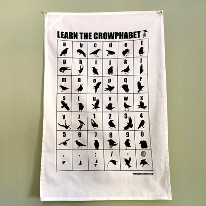LEARNING THE CROWPHABET - Tea Towel