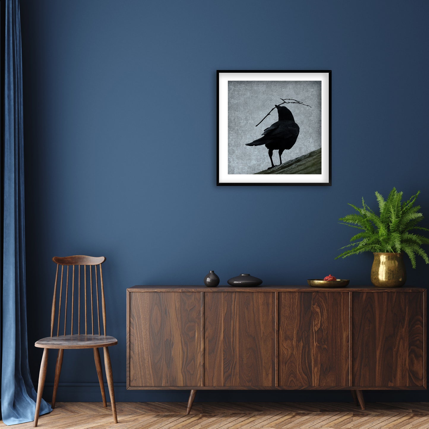 NEST - Fine Art Print, Blue Crow Series