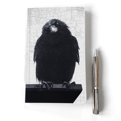 PHILOSOPHER CROW - Small Notebook by June Hunter