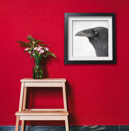 RAVEN BEAUTY - Fine Art Print, Raven Portrait Series