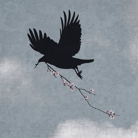 SKY MESSENGER - Fine Art Print, Blue Crow Series