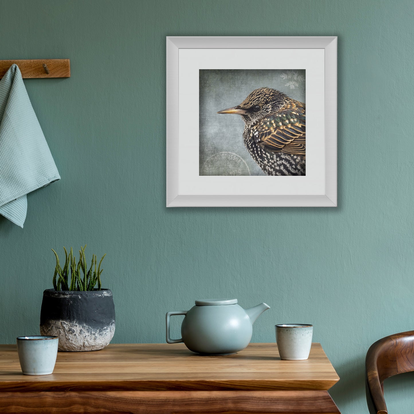 COMMON STARLING - Fine Art Print, Garden Birds Series