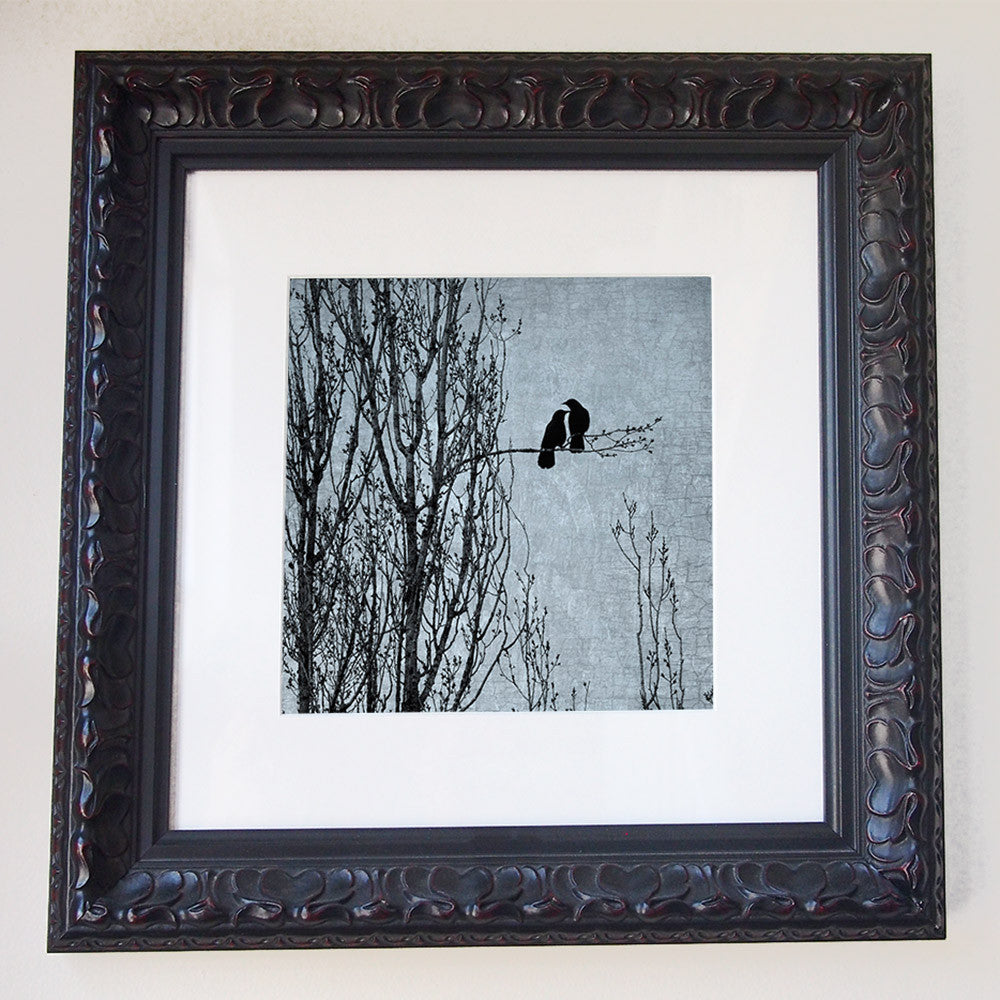 LOVE'S DELICATE BALANCE - Fine Art Print, Blue Crow Series