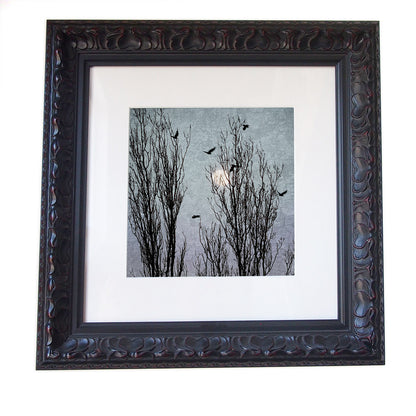 MOONLIGHT TRAVELLERS - Fine Art Print, Blue Crow Series
