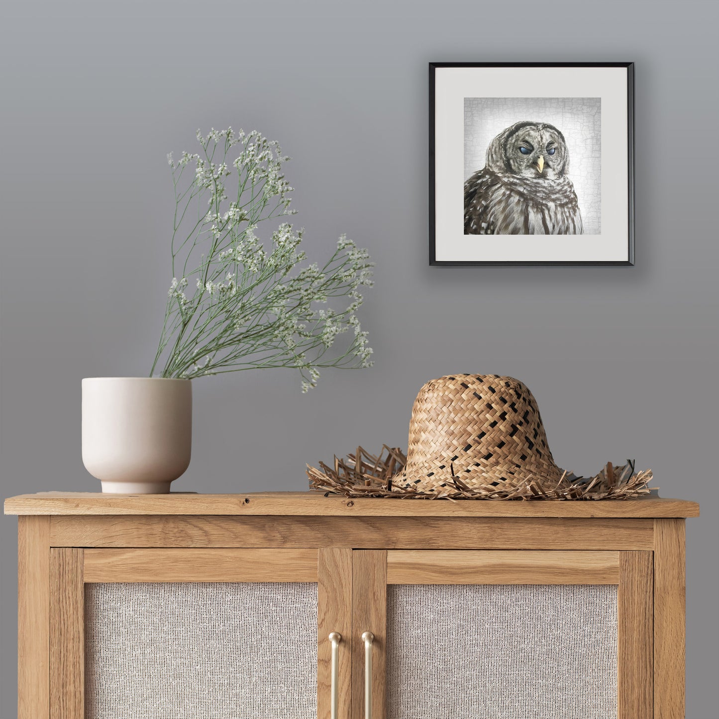 THE BARRED OWL OF JUDGEMENT — Fine Art Print, Judgmental Birds Collection