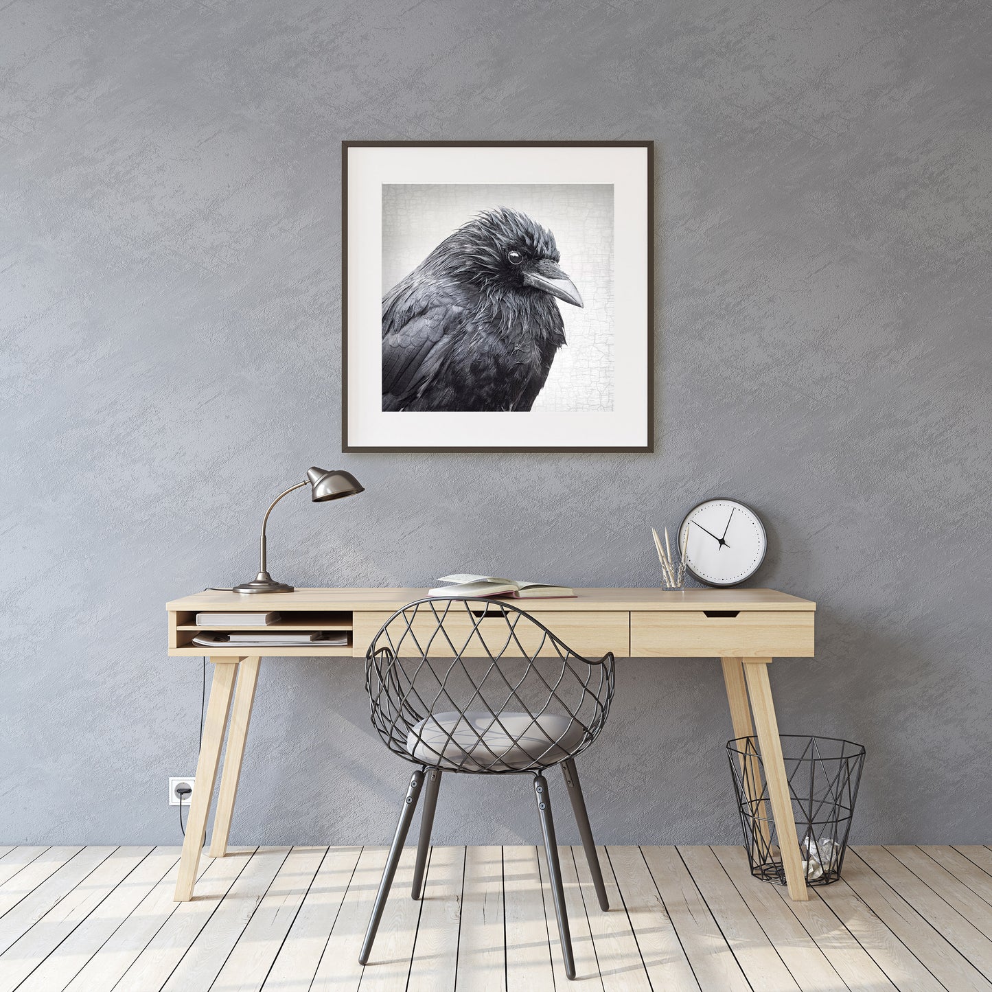 SPRING SHOWERS - Fine Art Print, Crow Portrait Series